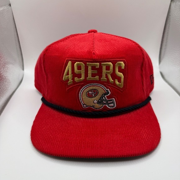 New Era Other - New Era San Francisco 49ers Retro Snapback Hat Corduroy Red & Gold‎